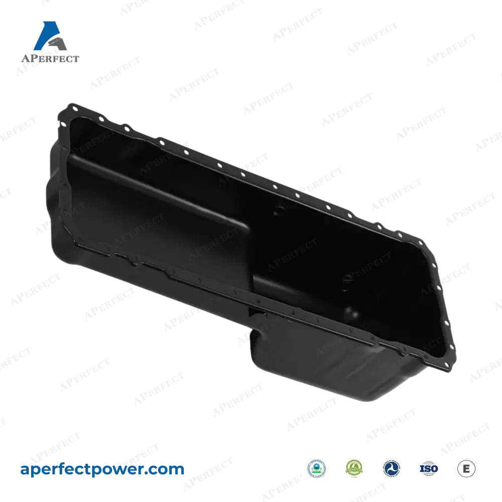 Aperfect oil pan 264-5012 GMC Freightliner Blue Bird side view