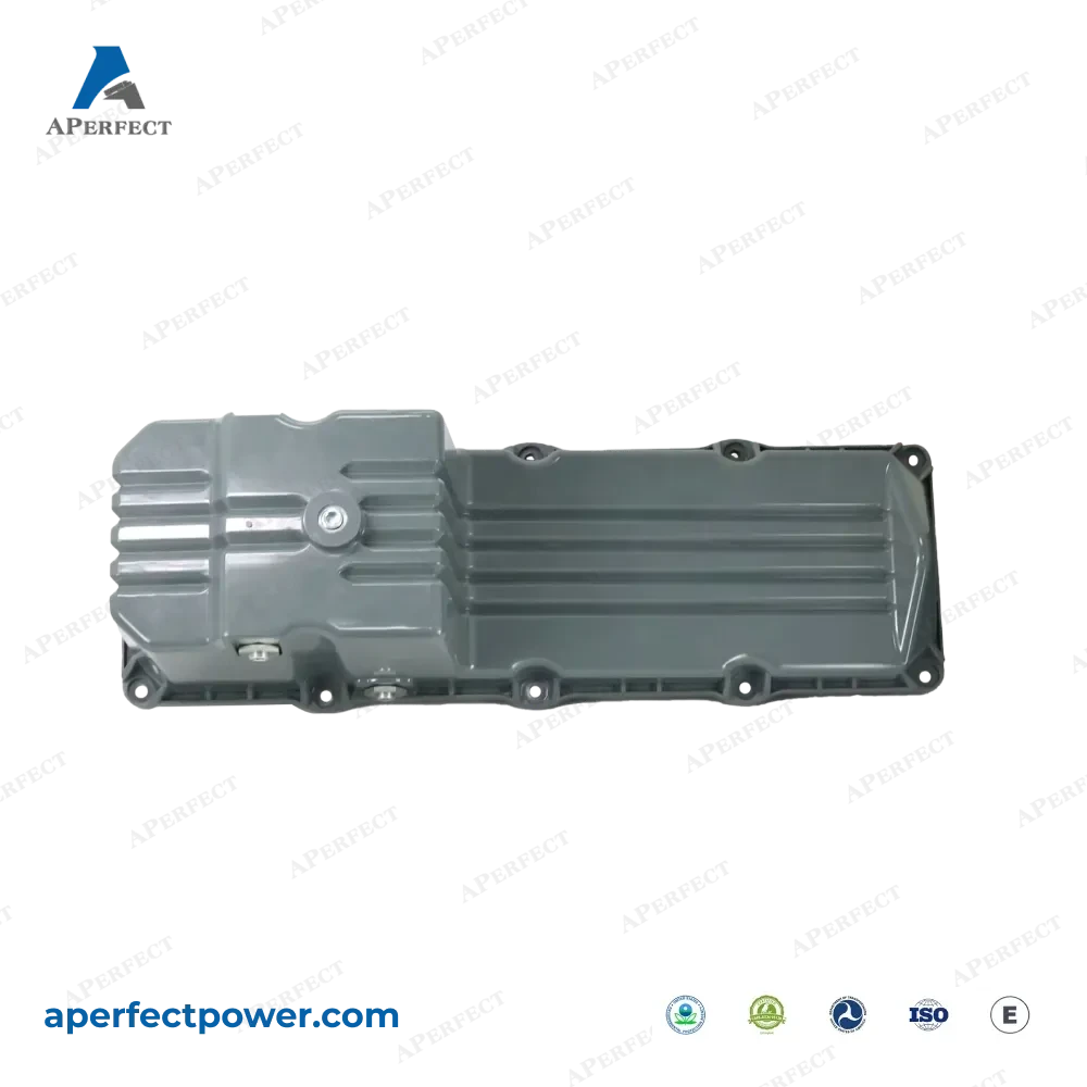 Aperfect oil pan 23521170 Detroit Series 60 Western Star angled view