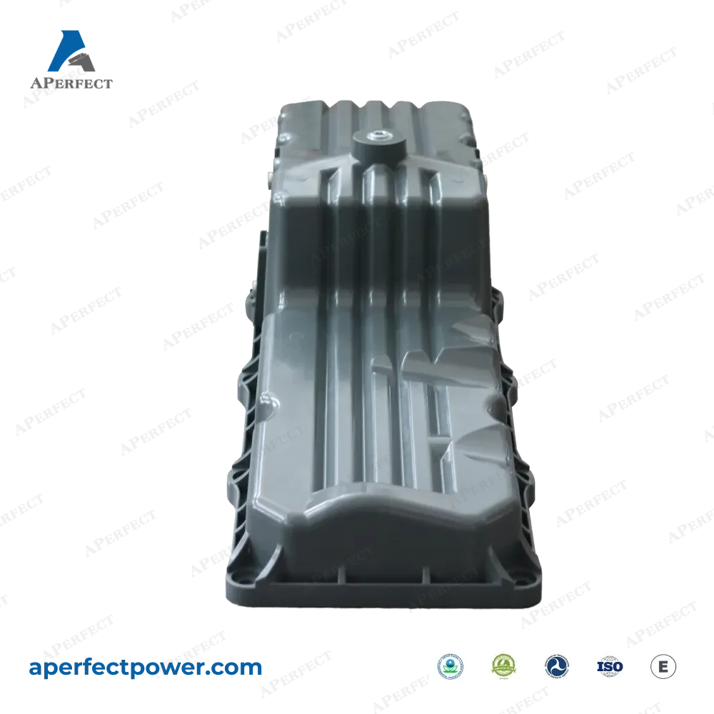 Aperfect oil pan 23522283 Detroit Series 60 rear sump top view