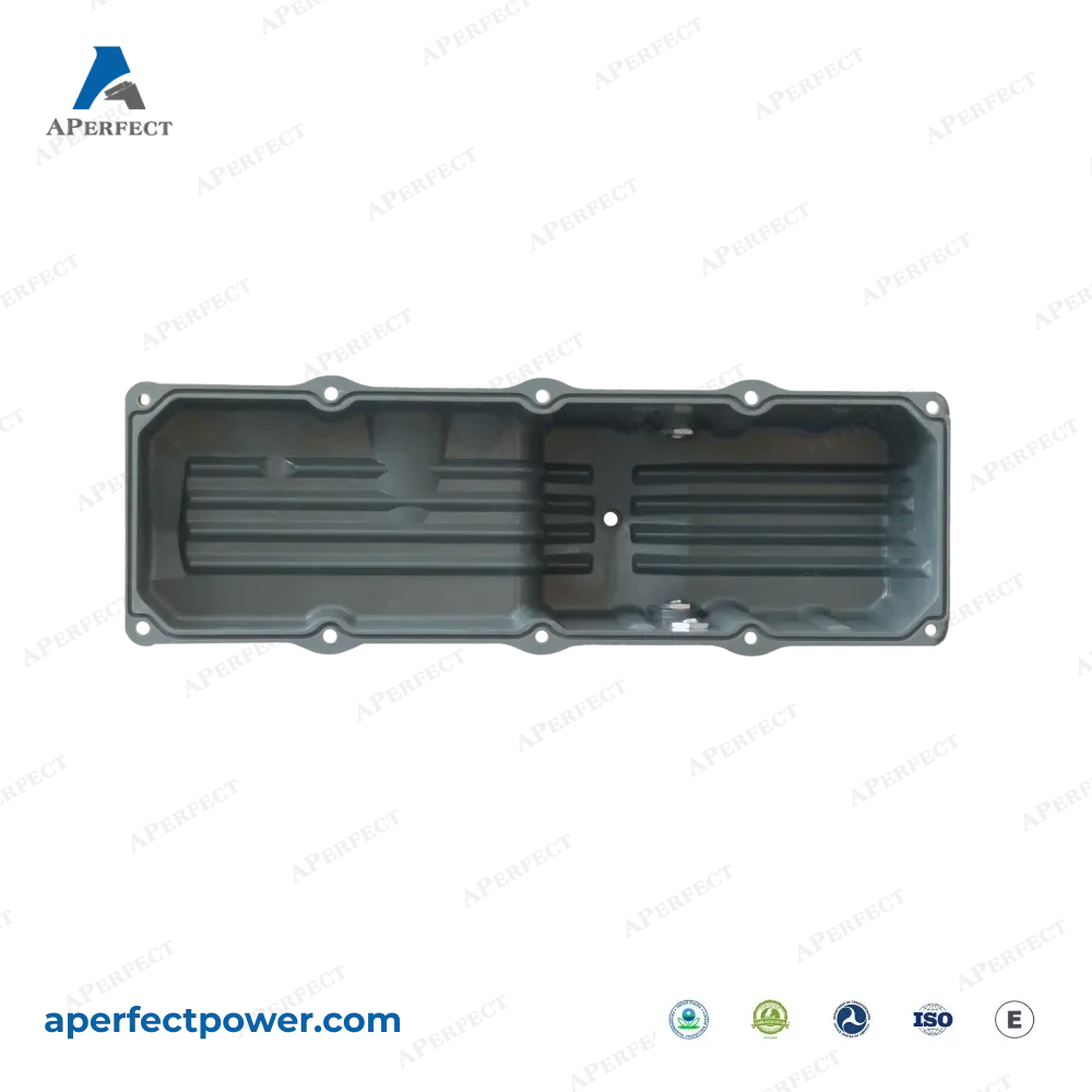 Aperfect oil pan 23522283 Detroit Series 60 rear sump detail view