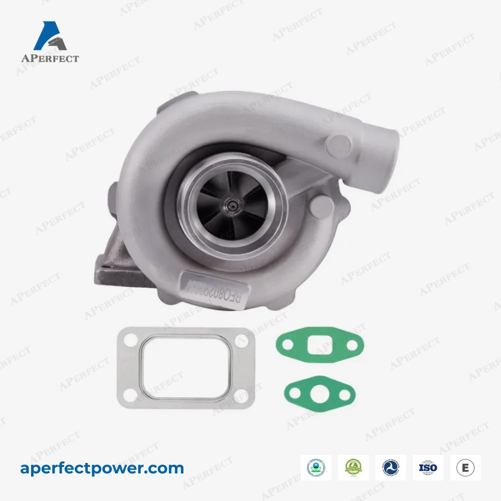 Aperfect T3T4W HX40W Super Drag Turbo 16cm² with T4 to T3 Adapter side view