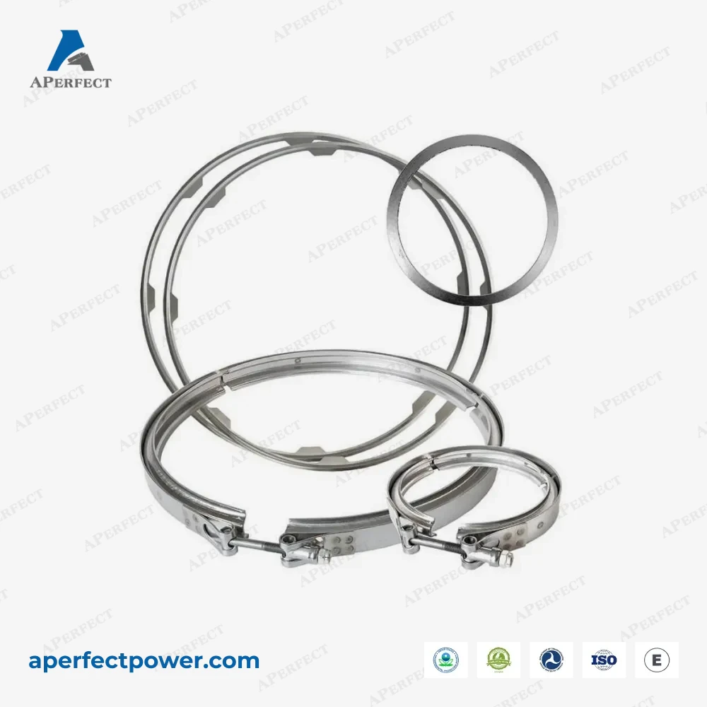 Aperfect T-Clamp 23108406 for Replacement Fit or Volvo & Mack DPF Gasket & CLAMP Service Kit 1P23108406